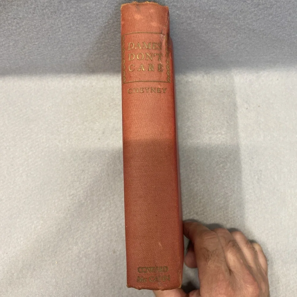 Dames Don't Care by Peter Cheyney Hardcover First American Edition No Dust Cover